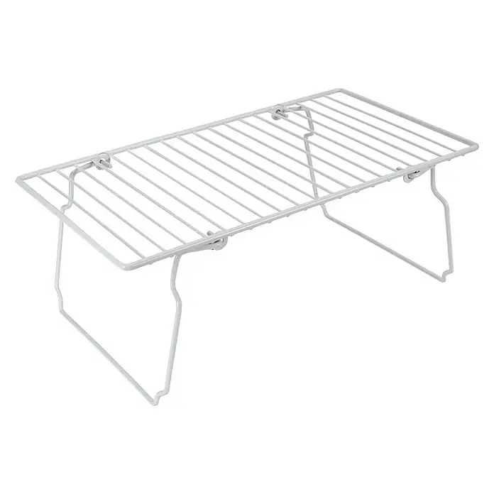 Metaltex Einsatz Totem - L x B x H: 37 x 20 x 14 cm, Metall - Weißes, faltbares Regal für zusätzlichen Stauraum, ideal für Küche oder Speisekammer, zur optimalen Nutzung des vorhandenen Platzes.