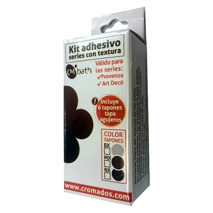 CM Baños Kit de fijación forja - Apto para: Utensilios de baño - Kit adhesivo con textura para tapar agujeros de CM Bath, válido para las series Provenza y Art Déco. Contiene 6 unidades en diferentes colores.