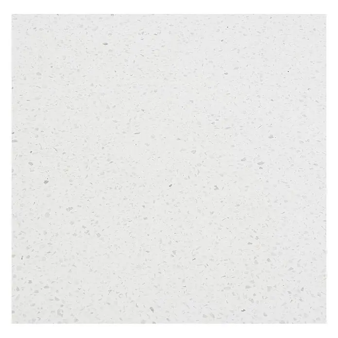 Ebuy24 Gartentisch Tirsa - L x B x H: 95 x 210 x 76 cm, Ø x H: 210 x 76 cm, Akazie, Terrazzo, Sonstige, Natur - Weiße Quarz- oder Terrazzooberfläche mit dezenten grauen Sprenkeln.
