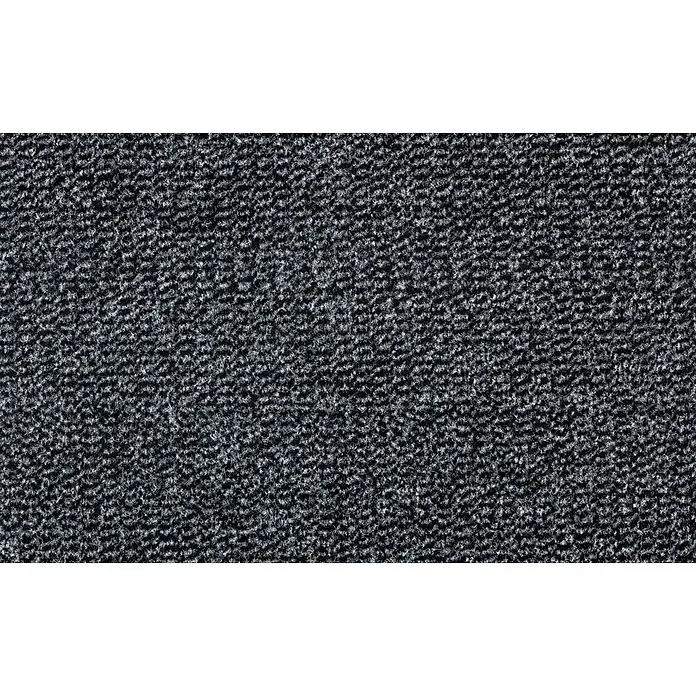 Schmutzfangmatte Azurit - 120 x 80 cm, Grau, Material Nutzschicht: 100 % Polypropylen - Dunkelgraue texturierte Teppich- oder Stoffoberfläche mit melierter Optik.