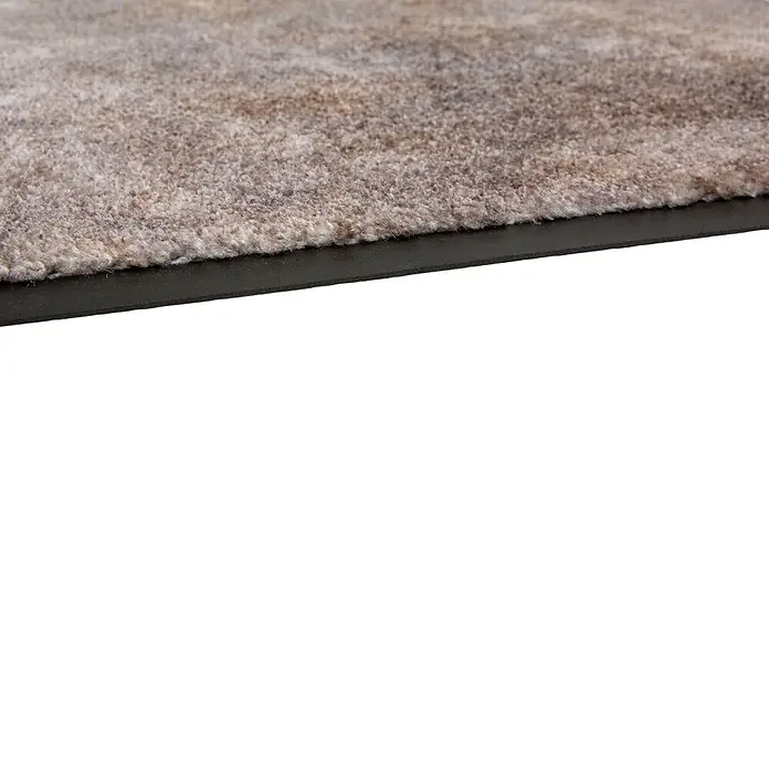 Fußmatte Miami - 150 x 67 cm, Grau, Material Nutzschicht: 100 % Polyamid, Beton - Graubrauner, strukturierter Teppich mit dunklem, flachem Gummirand.