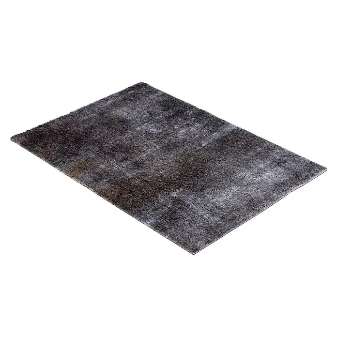Fußmatte Manhattan - 100 x 67 cm, Anthrazit, Material Nutzschicht: 100 % Polyamid, Beton - Dunkelgrauer, rechteckiger Hochflor-Teppich mit variierter Textur.