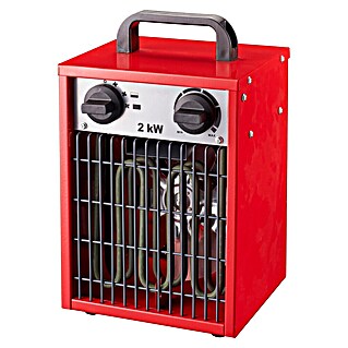 Voltomat HEATING Bauheizer (Passend für: Raumgröße bis ca. 20 m², 1 000 W - 2 000 W, Nennspannung: 220 V - 240 V, Rot, IP24)