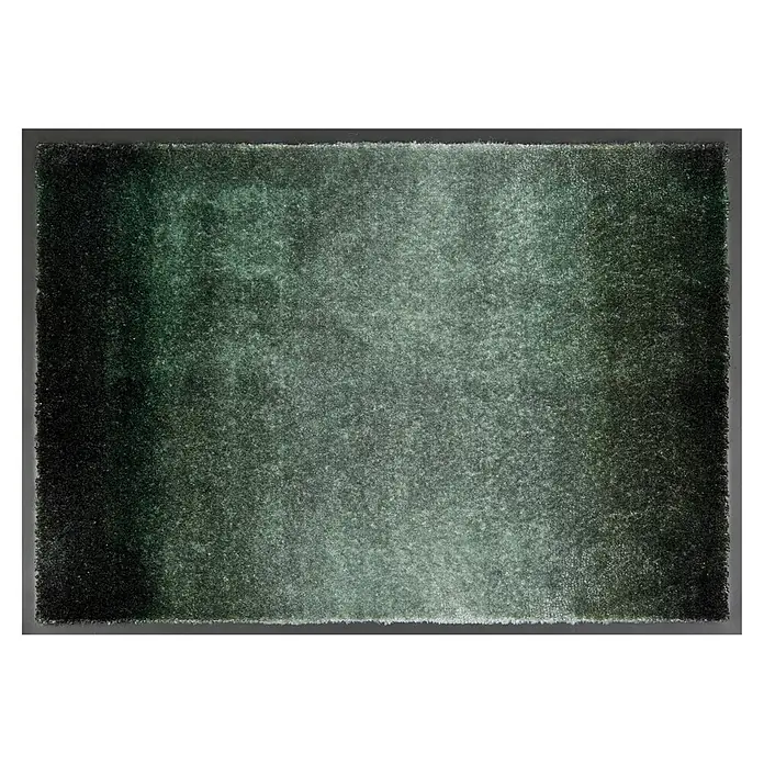 Fußmatte Miami - 100 x 67 cm, Waldgrün, Material Nutzschicht: 100 % Polyamid, Verlauf - Rechteckige, strukturierte Matte mit grünem Farbverlauf. Ideal als Bodenschutz.