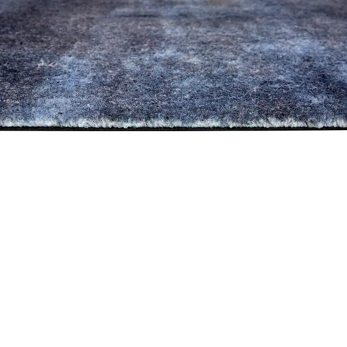 Fußmatte Orlando - 100 x 67 cm, Anthrazit, Material Nutzschicht: 100 % Polyamid, Beton - Blaugrauer, texturierter Teppich oder Läufer mit sichtbarer Kante.