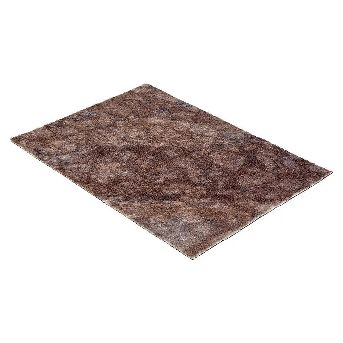 Fußmatte Orlando - 70 x 50 cm, Braun, Material Nutzschicht: 100 % Polyamid, Stone - Melierter brauner rechteckiger Teppich mit weicher, texturierter Oberfläche.