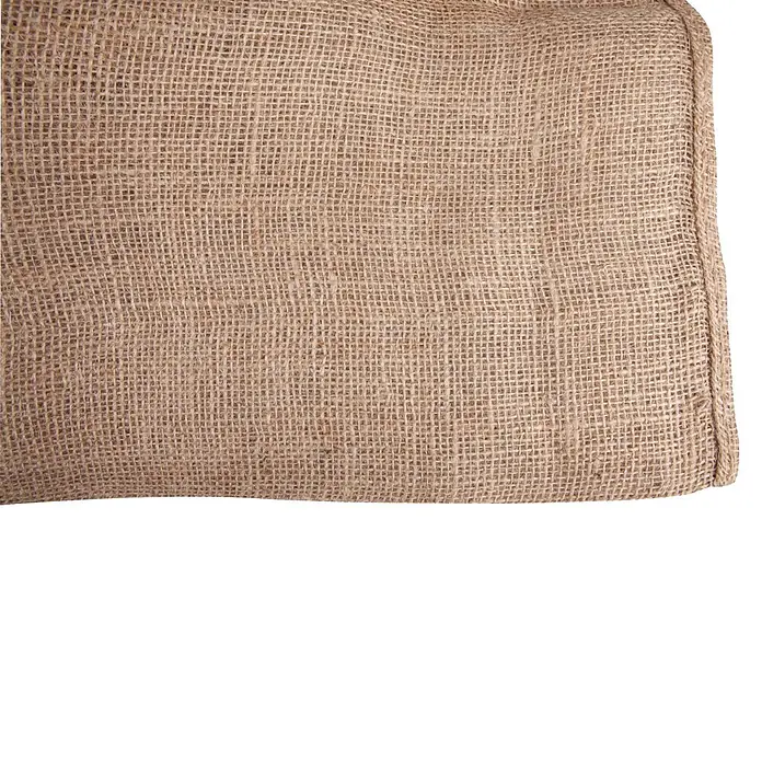 Windhager Gartensack - L x B: 60 x 80 cm, Beige - Brauner gewebter Jute-Stoff mit sichtbarer Textur.