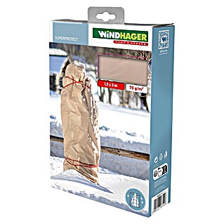 Windhager Winterschutzvlies Superprotect (L x B: 3 x 1,5 m, Beige, Grammatur: 70 g/m²)