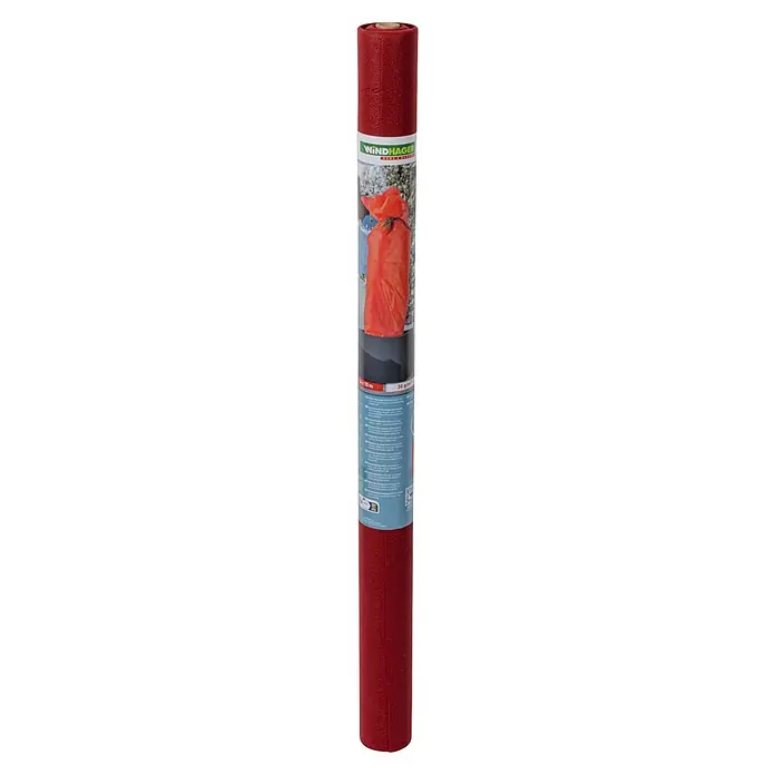 Windhager Winterschutzvlies - L x B: 10 x 1,6 m, Rot, Grammatur: 30 g/m² - Rote Deko-Winterschutzvliesrolle für Pflanzen.