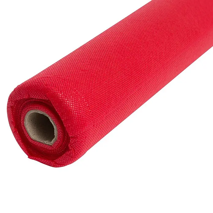 Windhager Winterschutzvlies - L x B: 10 x 1,6 m, Rot, Grammatur: 30 g/m² - Rote Stoffrolle mit texturierter Oberfläche und Kartonkern.