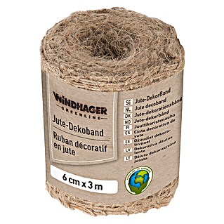 Windhager Jutegewebeband (Natur, L x B: 3 m x 6 cm)
