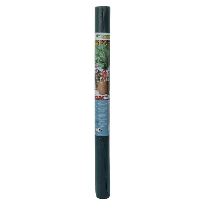 Windhager Winterschutzvlies - L x B: 10 x 1,6 m, Grün, Grammatur: 30 g/m² - Dunkelgrüne, aufgerollte Winterschutzvlies, 1,6 x 10 m, 30 g/m².