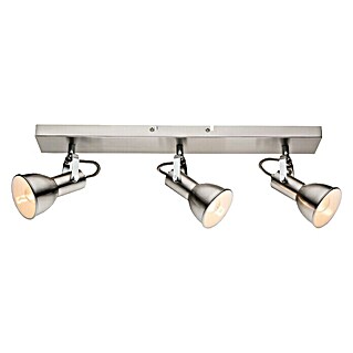 Globo Deckenstrahler Fargo (120 W, L x B x H: 51,5 x 12,5 x 14 cm, Nickel matt, E14)