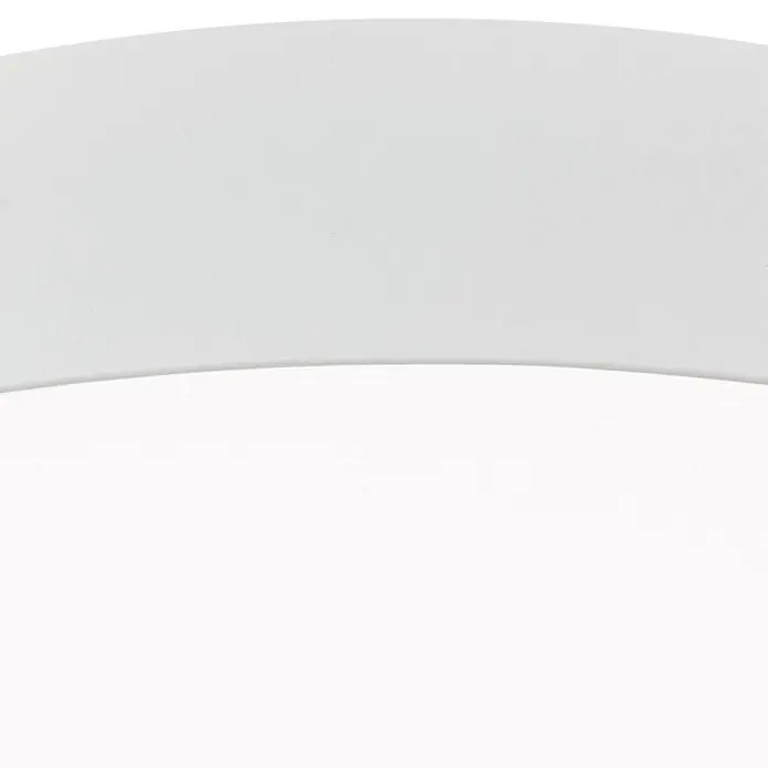 Orion Leuchten LED-Deckenleuchte rund -  - Weiße, leicht gewölbte Oberfläche mit feiner Textur.
