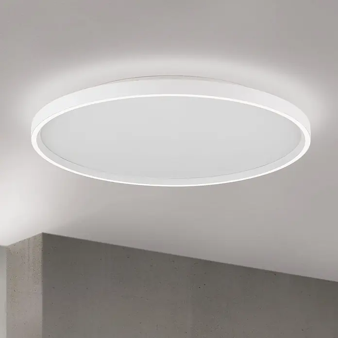 Orion Leuchten LED-Deckenleuchte rund -  - Weiße runde LED-Deckenleuchte mit indirekter und direkter Beleuchtung.