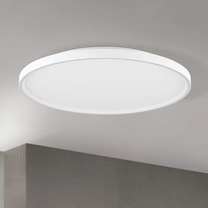 Orion Leuchten LED-Deckenleuchte rund -  - Weiße, runde LED-Deckenleuchte, flächenbündig montiert.
