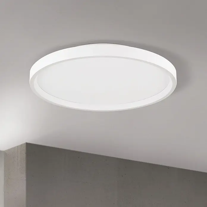 Orion Leuchten Deckenleuchte Masca Weiß 2750 lm -  - Weiße, runde, flache LED-Deckenleuchte.