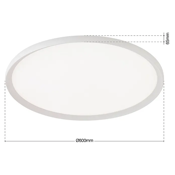 Orion Leuchten LED-Deckenleuchte rund -  - Runde weiße LED-Deckenleuchte, 600mm Durchmesser, 65mm Höhe.