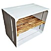 Holzregal Johanna (B x H: 40 x 30 cm, Holz, Weiß/Braun)