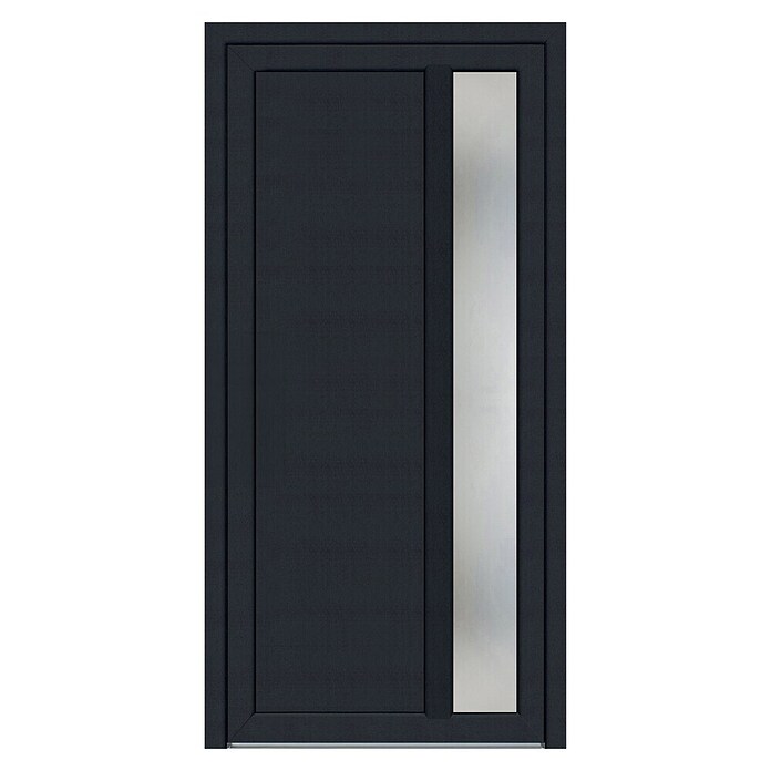 Hišna vhodna vrata Bern KF93  (1.000 x 2.100 cm, Smer odpiranja: Levo, Antracit) | Hišna vrata | Vhodna vrata | Vrata | Okna, vrata in stopnice | Izdelki | BAUHAUS