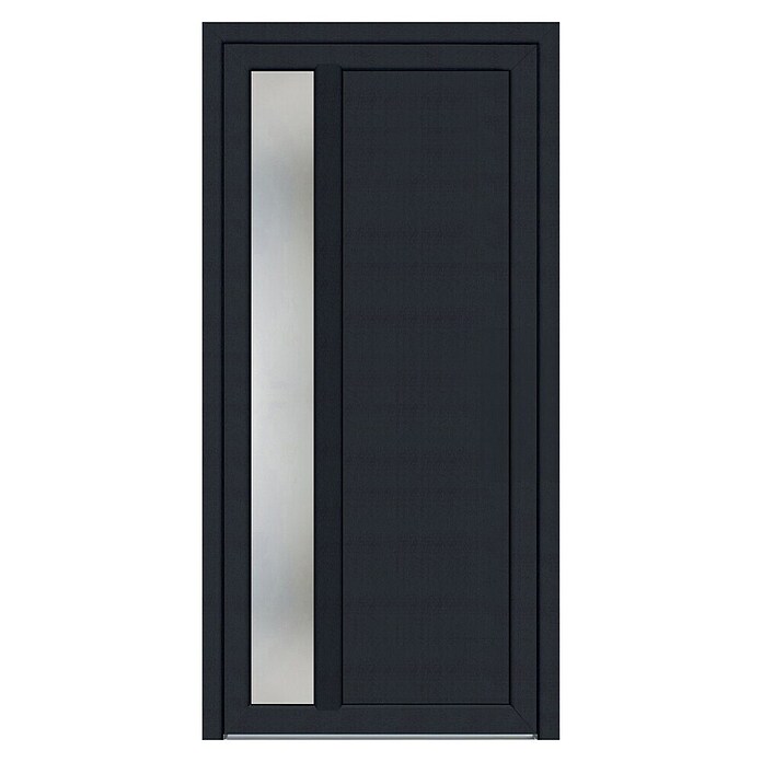 Hišna vhodna vrata Bern KF93  (1.000 x 2.100 cm, Smer odpiranja: Desno, Antracit) | Hišna vrata | Vhodna vrata | Vrata | Okna, vrata in stopnice | Izdelki | BAUHAUS