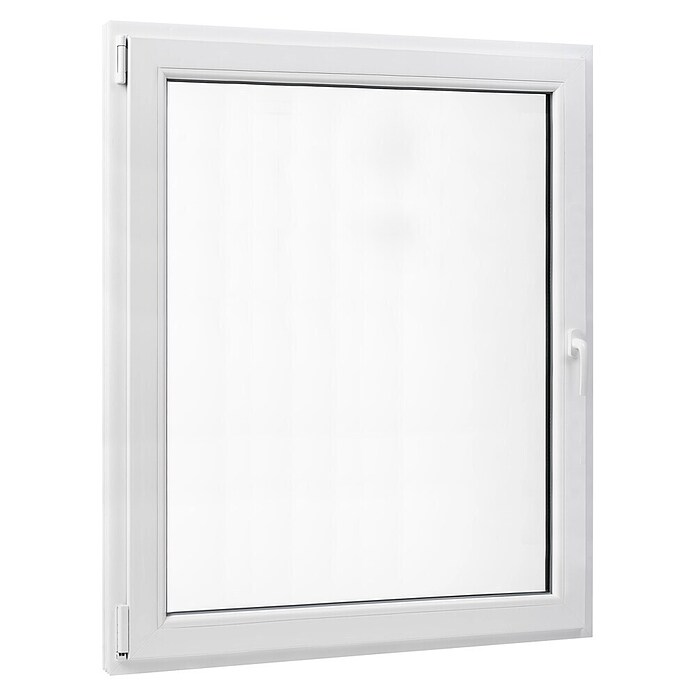PVC prozor bez kvake  (80 x 90 cm, Smjer otvaranja: Lijevo, Bijela, Ugradbena dubina: 70 mm) | BAUHAUS