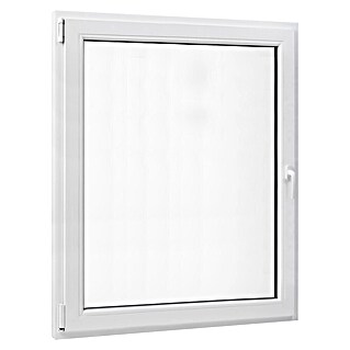 PVC prozor bez kvake (80 x 90 cm, Smjer otvaranja: Lijevo, Bijela, Ugradbena dubina: 70 mm)