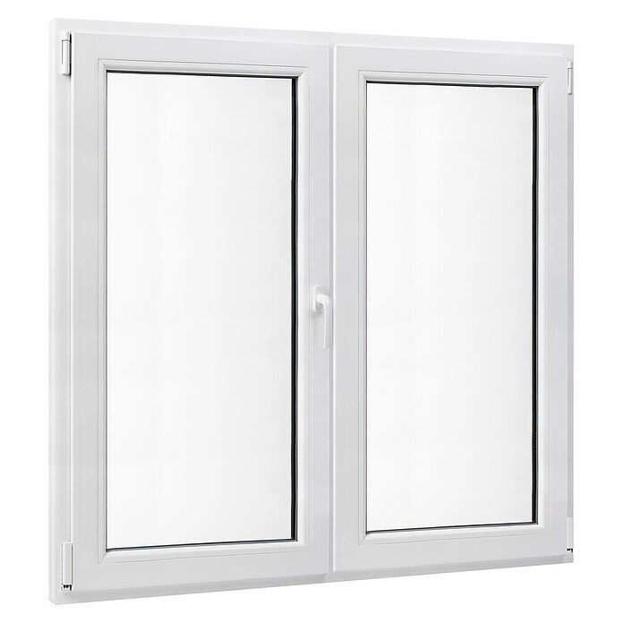 PVC prozor bez kvake  (100 x 100 cm, Smjer otvaranja: Lijevo/desno, Bijela, Ugradbena dubina: 70 mm) | BAUHAUS