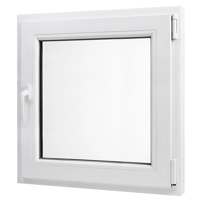 PVC prozor bez kvake  (50 x 50 cm, Smjer otvaranja: Desno, Bijela, Ugradbena dubina: 70 mm) | BAUHAUS