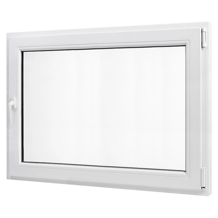 PVC prozor bez kvake  (80 x 60 cm, Smjer otvaranja: Desno, Bijela, Ugradbena dubina: 70 mm) | BAUHAUS