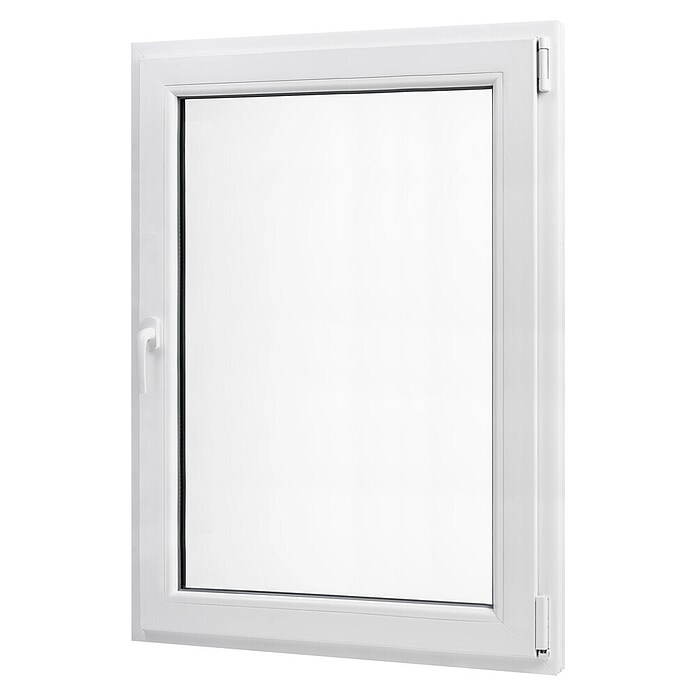 PVC prozor bez kvake  (60 x 80 cm, Smjer otvaranja: Desno, Bijela, Ugradbena dubina: 70 mm) | BAUHAUS