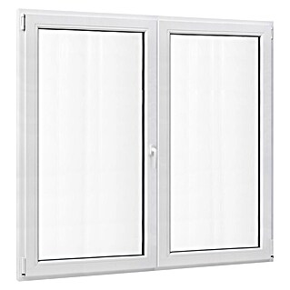 PVC prozor bez kvake (140 x 140 cm, Smjer otvaranja: Lijevo/desno, Bijela, Ugradbena dubina: 70 mm)