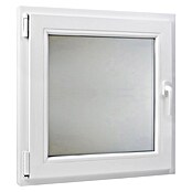 PVC prozor bez kvake  (50 x 50 cm, Smjer otvaranja: Lijevo, Bijela, Ugradbena dubina: 70 mm, Satinirano staklo) | BAUHAUS
