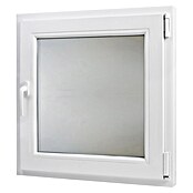 PVC prozor bez kvake  (50 x 50 cm, Smjer otvaranja: Desno, Bijela, Ugradbena dubina: 70 mm, Satinirano staklo) | BAUHAUS