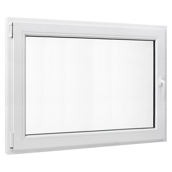 PVC prozor bez kvake  (80 x 60 cm, Smjer otvaranja: Lijevo, Bijela, Ugradbena dubina: 70 mm) | BAUHAUS