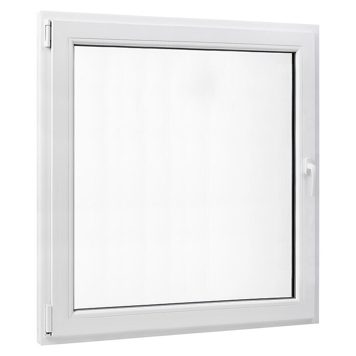 PVC prozor bez kvake  (80 x 80 cm, Smjer otvaranja: Lijevo, Bijela, Ugradbena dubina: 70 mm) | BAUHAUS