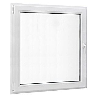 PVC prozor bez kvake (80 x 80 cm, Smjer otvaranja: Lijevo, Bijela, Ugradbena dubina: 70 mm)