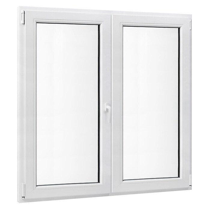 PVC prozor bez kvake  (120 x 120 cm, Smjer otvaranja: Lijevo/desno, Bijela, Ugradbena dubina: 70 mm) | BAUHAUS