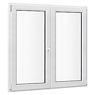 PVC prozor bez kvake (120 x 120 cm, Smjer otvaranja: Lijevo/desno, Bijela, Ugradbena dubina: 70 mm)