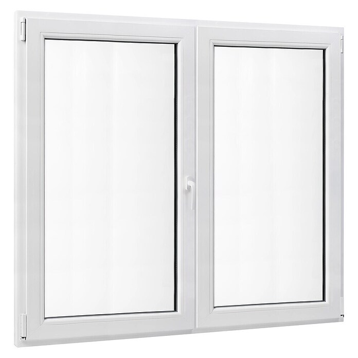 PVC prozor bez kvake  (140 x 120 cm, Smjer otvaranja: Lijevo/desno, Bijela, Ugradbena dubina: 70 mm) | BAUHAUS