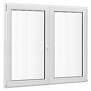 PVC prozor bez kvake (140 x 120 cm, Smjer otvaranja: Lijevo/desno, Bijela, Ugradbena dubina: 70 mm)