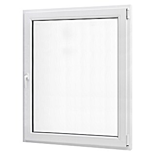 PVC prozor bez kvake (80 x 90 cm, Smjer otvaranja: Desno, Bijela, Ugradbena dubina: 70 mm)