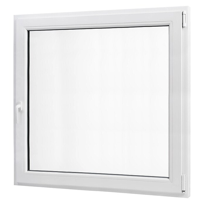 PVC prozor bez kvake  (100 x 100 cm, Smjer otvaranja: Desno, Bijela, Ugradbena dubina: 70 mm) | BAUHAUS
