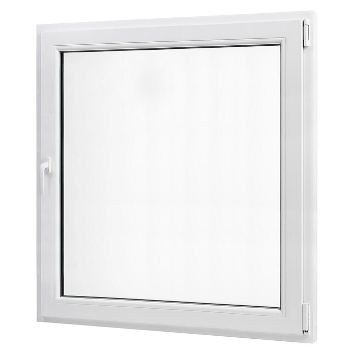 PVC prozor bez kvake  (80 x 80 cm, Smjer otvaranja: Desno, Bijela, Ugradbena dubina: 70 mm) | BAUHAUS