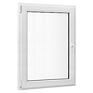PVC prozor bez kvake (60 x 80 cm, Smjer otvaranja: Lijevo, Bijela, Ugradbena dubina: 70 mm)