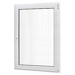 PVC prozor bez kvake (80 x 120 cm, Smjer otvaranja: Desno, Bijela, Ugradbena dubina: 70 mm)