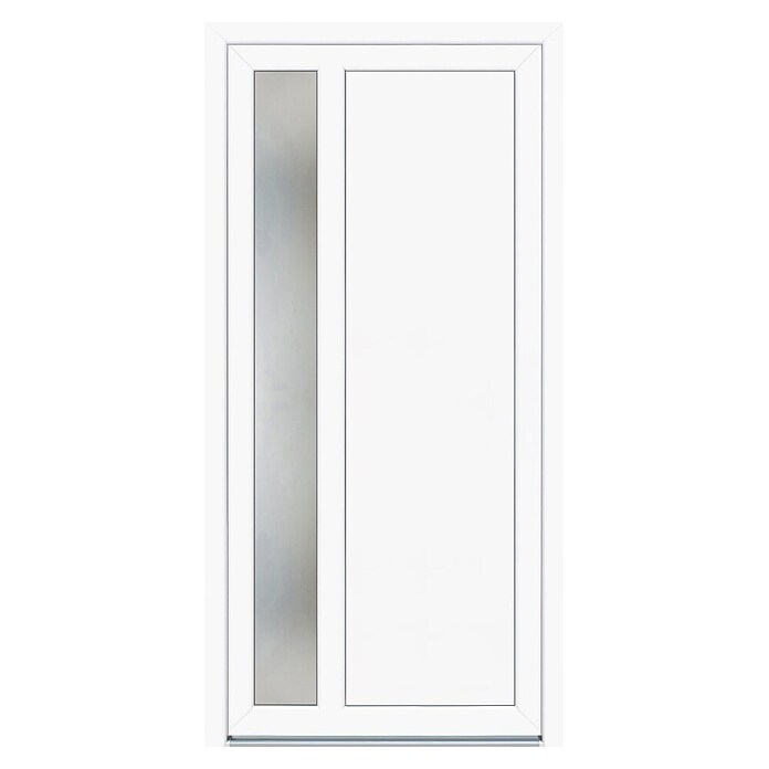 Hišna vhodna vrata Bern KF93  (1.000 x 2.100 cm, Smer odpiranja: Desno, Bela) | Hišna vrata | Vhodna vrata | Vrata | Okna, vrata in stopnice | Izdelki | BAUHAUS