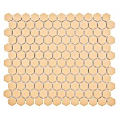 Mosaikfliese Hexagon Uni HX AT27 (26 x 30 cm, Orange, Matt)