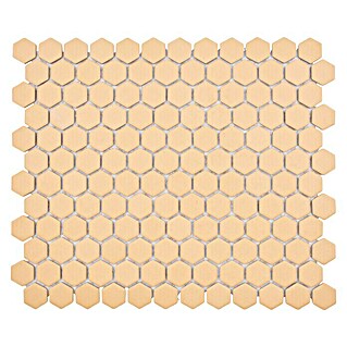 Mozaïektegel zeshoek Antislip HX AT27 (26 x 30 cm, Oranje, Mat)