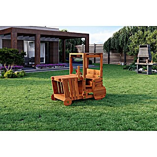 Funky Combo Spielhaus Traktor (L x B x H: 168 x 94 x 155 cm, Braun)